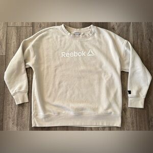 Reebok Sweatshirt Wo’s XXL Relaxed Fit Pullover Pumpcover Fleece Lined Heavy Gym